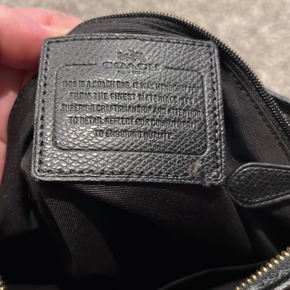 Coach Signature Crossbody Bag Black & Brown (F34938) - Picture 14 of 14